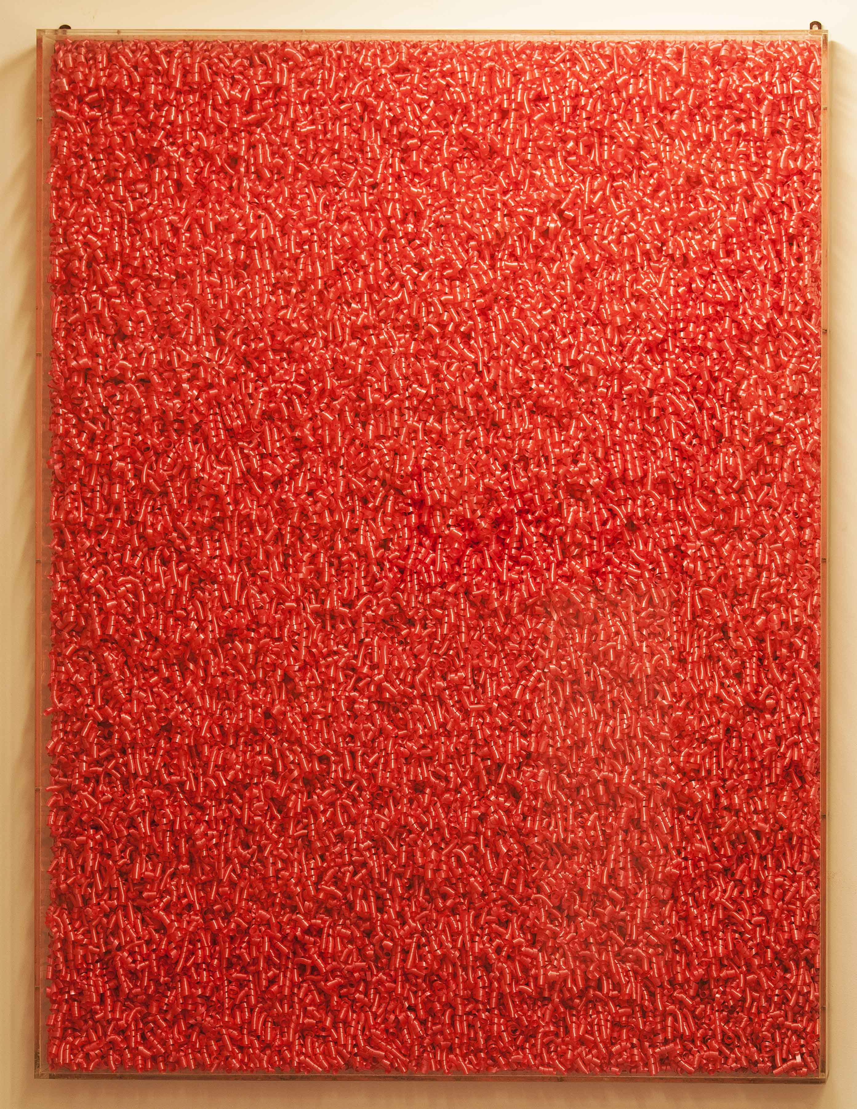 Pavlos, Bolduc Rose, 1980 Papier Bolduc, 177 x 134 x 10,5cm
