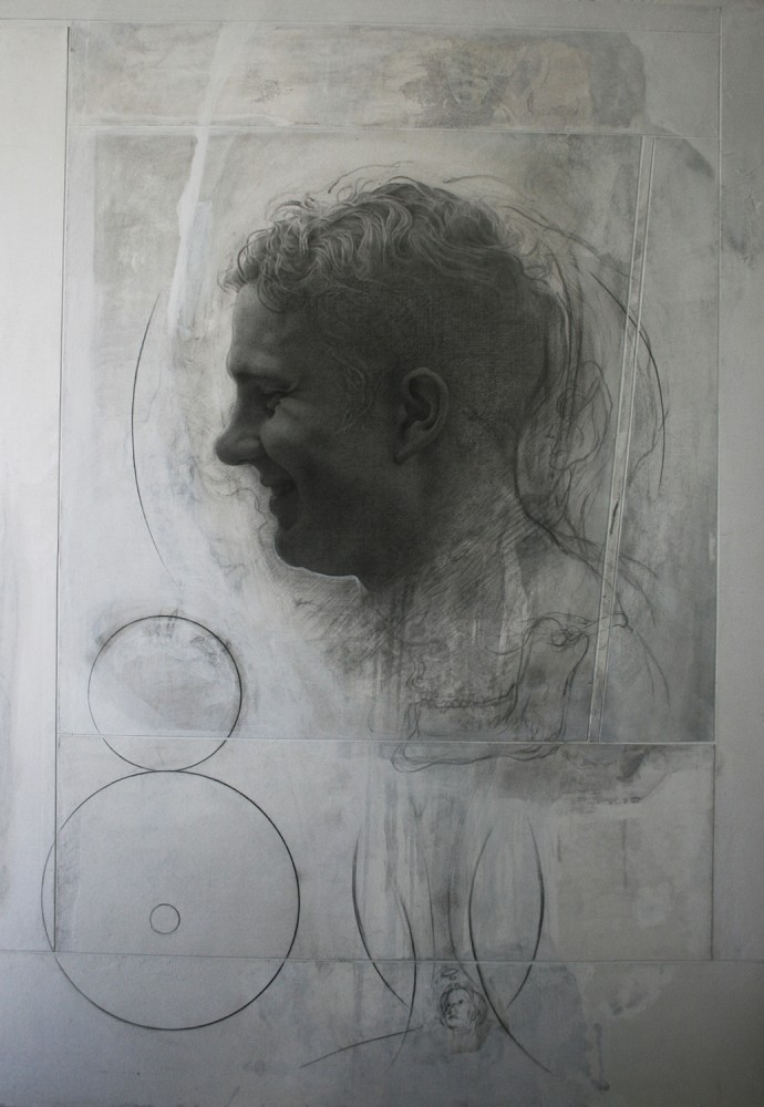 SetP STANIKAS Xavier Dupont de Ligonnès, 2015 mixed media and graphite on paper 156 x 117 cm