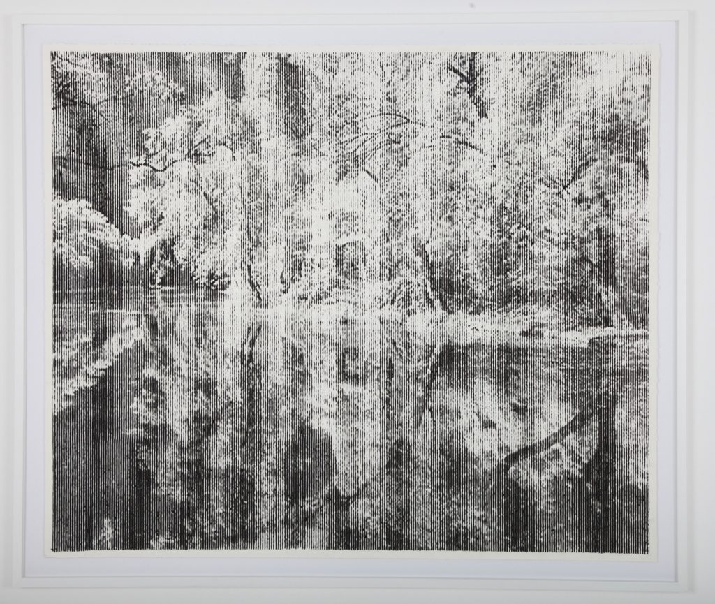 Thomas Andrea Barbey, "Lago del Esperjo II", 2020, Gouache sur Papier, 122 x 143 cm.