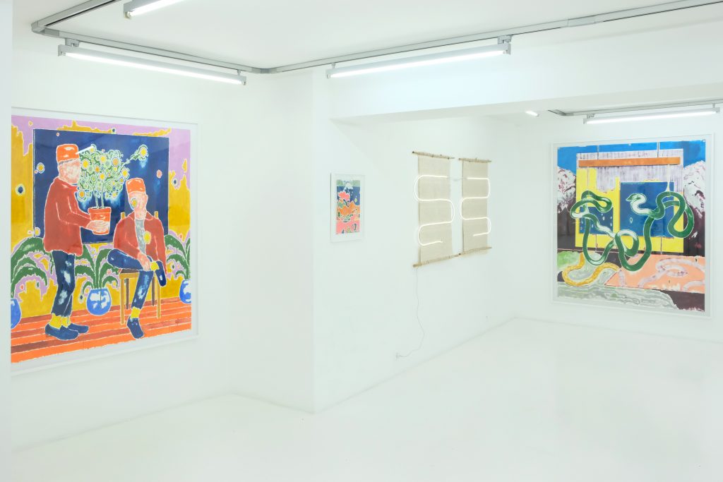 Vue d'exposition Kenia Almaraz Murillo x José Cori