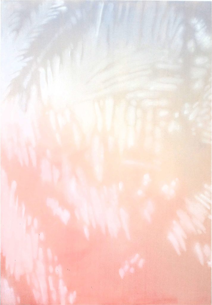 Valentine Esteve, Soft Light Blush, 2021, coton tinté, 195x130cm