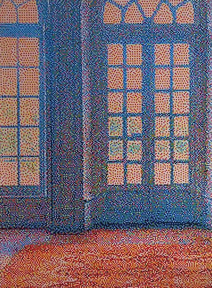 Thomas Andrea Barbey, « 6 décembre », 2021, Gouache sur papier marouflé sur toile, 72x54 cm