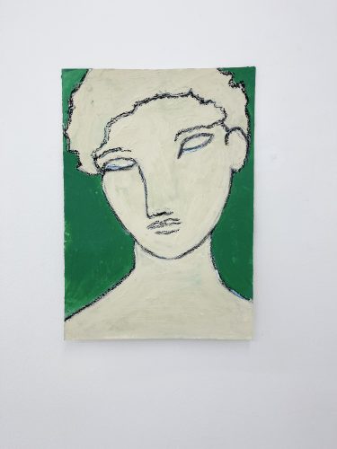 Mylène Jampanoï, Thémis, 2022, Technique mixte, 50 x 70 cm