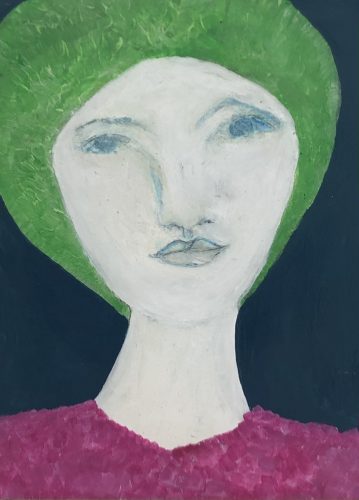 Mylène Jampanoï, Ama, 2022, Technique mixte, 30 x 40 cm