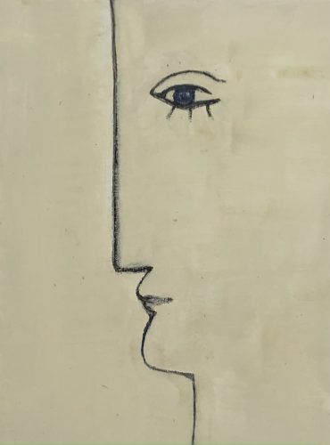 Mylène Jampanoï, Elpis, 2022, Technique mixte, 30 x 40 cm