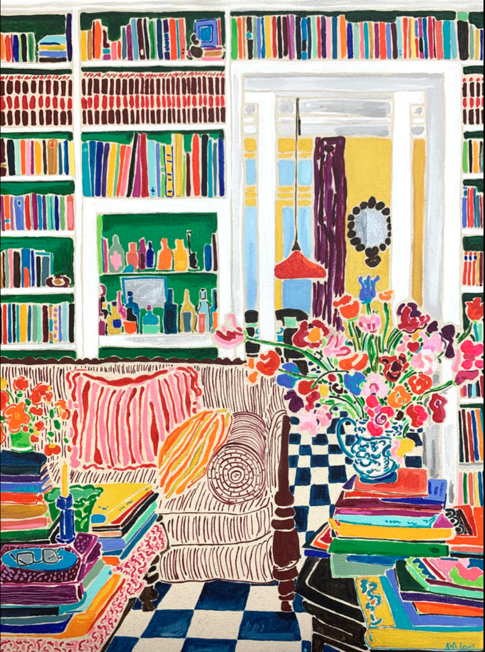 Kate Lewis, Colorful Comfort, 2024, Acrylic canvas, 61 × 46 cm