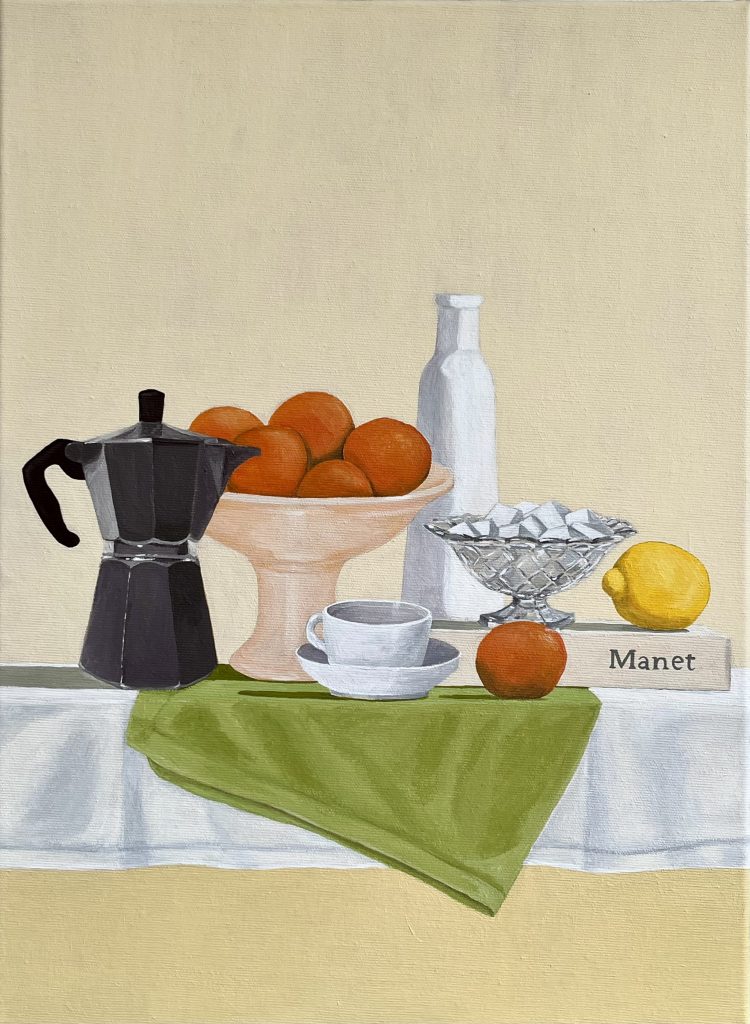 Ivan Arlaud, Etude Table Composée, 2024, acrylic on canvas, 52x37cm