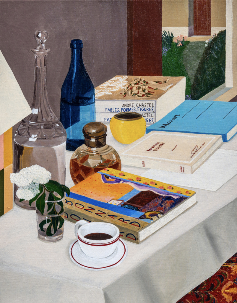 Ivan Arlaud, Table d’Étude, 2024, Acrylic on canvas, 60 x 47 cm
