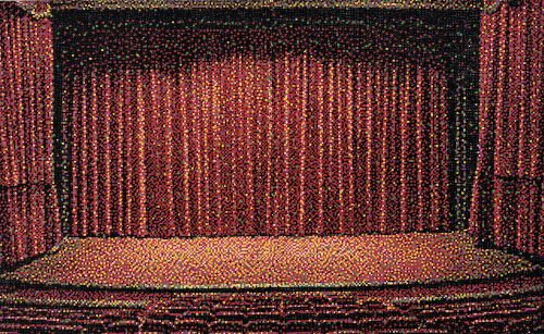 Thomas Andréa Barbey, Cinema Paradiso, 2025 Oil on canvas, 81 x 50 cm - 31.9 x 19.7 in